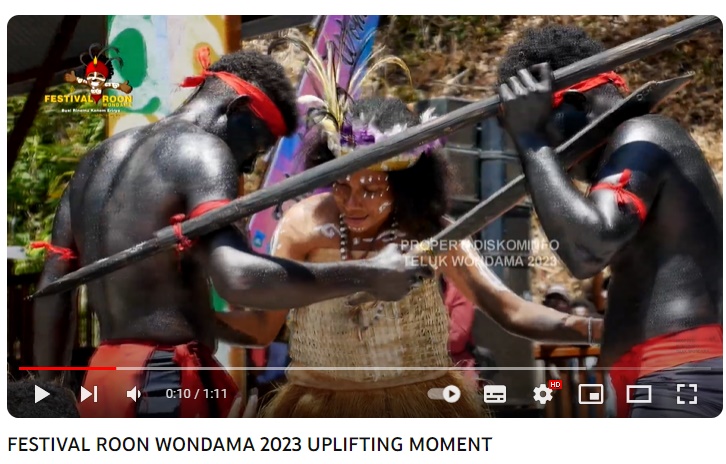 FESTIVAL ROON WONDAMA 2023 UPLIFTING MOMENT